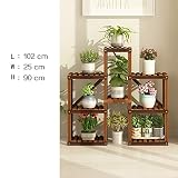 木製フラワーラック室内植物スタンド木製植物フラワーディスプレイスタンド木製ポットシェルフストレージラック屋外 (色 : A1)