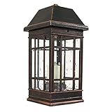 Smart Solar 3960KR1 San Rafael II Solar Mission Lantern Illuminated by 2 High Performance Warm White