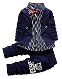 [AIYUE]男の子のスーツ　上品　ロンパーススーツ　ベビー服　おしゃれ　２点セット　結婚式　出産祝い　４サイズ　長袖　写真撮影