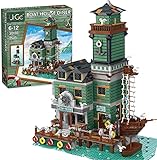 モジュラーハウスビルディングブロックモデル-漁船レストランビルディングブロックモデルキット3545端子台、レゴハウス21310と互換性があります