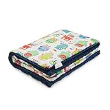 MayLily Premium | ウォームベビーブランケット スーパーソフトとエクセレント | 竹/Minky | 100x75cm | 柔らかく温かい | 低アレルゲン充填 | ポーランドで縫製 