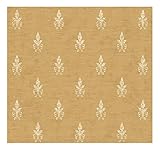 York Wallcoverings AD8184SMP Veranda Textured Fluer De Lis 8 x 10 Wallpaper Memo Sample [並行輸入品]