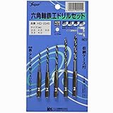 ライト精機 Super 六角軸鉄工ドリル 5PCS HD-2040 (金属・金工)
