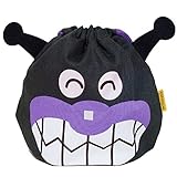【日本製】アンパンマン フェイス巾着 ANPANMAN バイキンマン 16×18×6cm