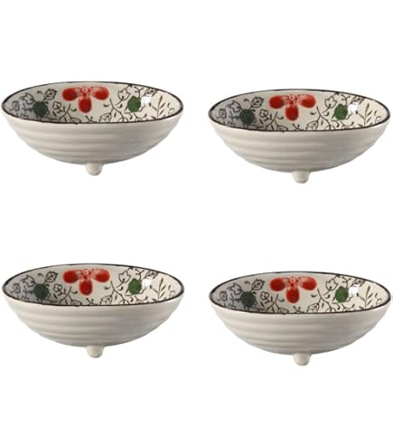 有田焼 深川製磁 かぶと唐草 小鉢揃 5枚セット 染付 角