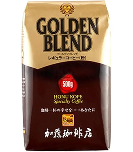 Amazon | 加藤珈琲店 ゴールデンブレンド コーヒー 500g 珈琲豆 ＜挽き