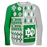 KLEW NCAA North Dakota Busyブロック醜いセーター、XXL、グリーン