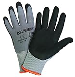 West Chester 715SNFTP/XXL Black Foam Nitrile Palm Dip Glove on Gray Nylon Shell, XX-Large (Pack of 1