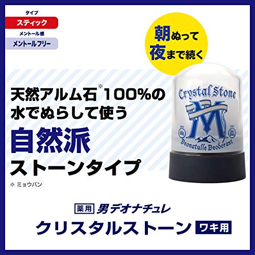 腋汗対策に 男デオナチュレ男クリスタルストーン にらログ