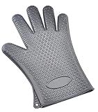 Nice Days（ナイス　ディズ）　電子レンジ・オーブン用 グローブ 　ミトン保護手袋 　耐熱　 安全 厚手　シリコーン　1ペア入り (グレー)