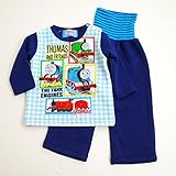 きかんしゃトーマス 腹巻つき長袖パジャマ 裏起毛 80ｃｍ-95ｃｍ（734TM1040BS） (95cm)