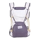 Decdeal 6in1 ベビーキャリアー カンガルーパック 通気 軽量 ウエストスツール 3-36ヶ月幼児用 エアー メッシュファブリック