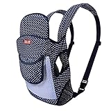 快適なベビースリング、ポケット付きのベビーキャリア、青、夏のベビースリング