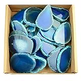 30 pieces Agate Slices Stone Slab 5.1cm - 7.6cm in length for Wedding Name Cards Namecards Place Car
