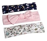 Nice Days（ナイス　ディズ） 　ベビーヘアバンド　可愛いアメリカ風　ヘアクリップ ヘアアクセサリー　3本セット (D)