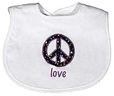 Raindrops Love Appliqued Bib, Black by Raindrops [並行輸入品]
