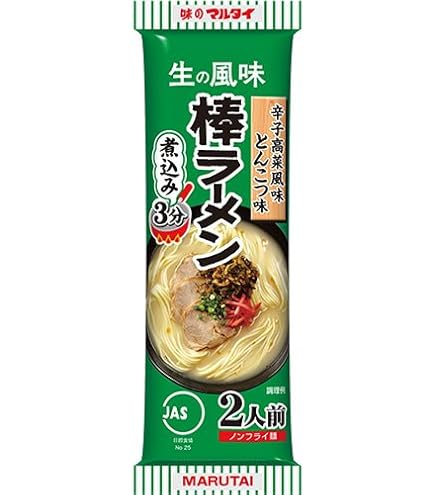 Amazon.co.jp: マルタイ 辛子高菜風味棒ラーメン 173g×30袋 : 食品