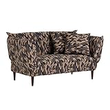 arne ソファー リクライニング 2人掛け カウチソファ 布張り ファブリック S-014 クッション2個付 迷彩 88301-3 ベージュ