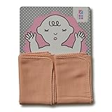 めんぷます田赤ちゃんの沐浴ガーゼ 2枚入りほおずき色35×70cm綿100%日本製