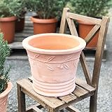 テラコッタ 鉢 素焼き鉢 アンティーク Mサイズ 販売 おしゃれ 植木鉢 中型