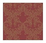 York Wallcoverings BD9106SMP Damask Resource Leaf Damask 8 x 10 Wallpaper Memo Sample, Gold [並行輸入品]