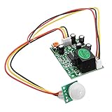 ILS - DC 12V 50uA 3-Wire Human Body Induction PIR IR Pyroelectric Infrared Sensor Module Relay Contr