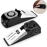 MOCOFI ドアストッパー アラーム セキュリティ システム ポータブル ドアセンサー 警報器 ドア止め式 大音量 検知式 120dB窓/ドア盗難防止 空き巣/一人暮らし女性/留守用 (２個セット)