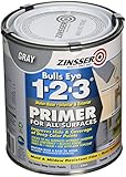 Rust-Oleum 286258 Zinsser Bulls Eye 1-2-3 Primer, 31.5 oz, Gray [並行輸入品]