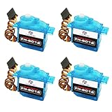 FLASH HOBBY 6012 マイクロサーボ 6V コアレスサーボ 6.2g アナログサーボ FPV ドローン小型おもちゃドローンリモートコントロールカーとロボットアームに適しています（4個）