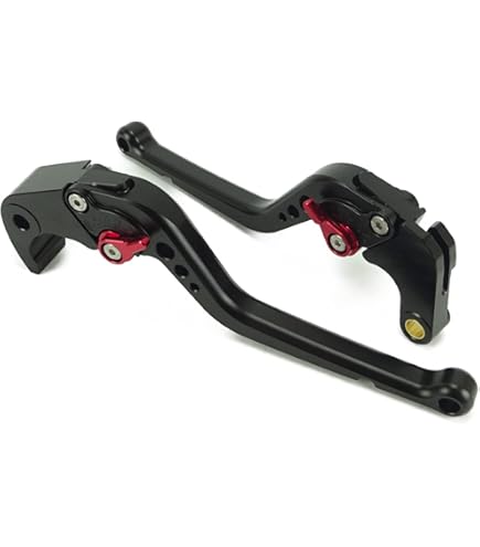 Amazon.co.jp: H61 黒(赤) HONDA ブレーキ クラッチレバー 6段階調整