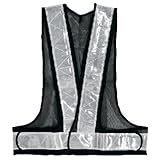 反射安全ベスト ネイビー×シルバー フリーサイズ 292506