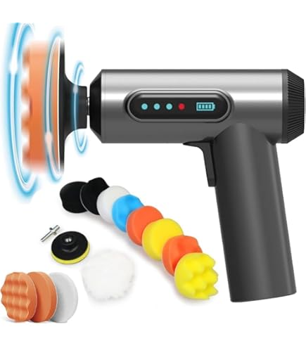 Amazon | ポリッシャー ミニ電動ポリッシャー 75mm ダブルアクション