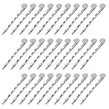 dodtazz シルバー ヘアピン ハンドメイド アクセサリー パーツ 丸 8mm 台座付き30個 (シルバー/58mm)