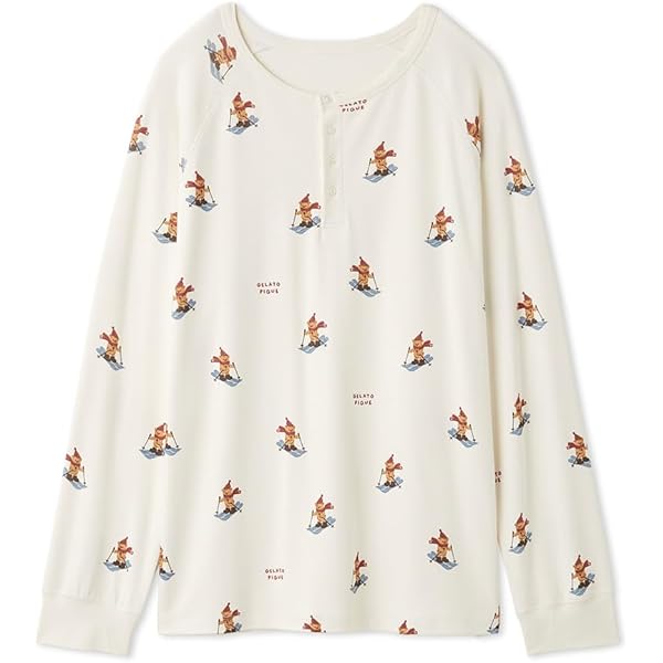 Amazon | [ジェラート ピケ] 【HOLIDAY】スキーベア柄ロングパンツ