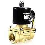 BACOENG 12VDC 3/4" DN20 NPT 真鍮の電磁弁 直動 水、空気、油