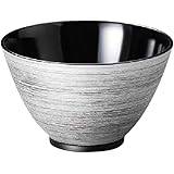 J-kitchens お椀 来客用 銀刷毛 多用椀 黒 （1客) 12.2cm 食洗機対応 電子レンジ対応 日本製