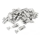 SODIAL(R) 引き出し　クローゼットスプリング　ロードされラッチキャッチ　トグル留め金　30セット　シルバートーン