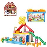 [バンダイ(BANDAI)] Blocklabo ブロックラボ アンパンマン パン工場とすべり台のおうちブロックバケツ(特典:2024年冬 アンパンマンクリスマスブロック) 対象年齢 3才以上