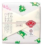 日繊商工 japanese style 福かえる ハンカチ JS-3551