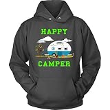 Happy Camperキャンプ長袖パーカーTシャツ