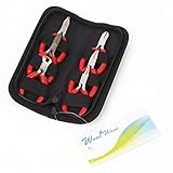 woodwave アクセサリー制作に 持ち運び用 ペンチ＆ニッパー 6本 指ぬき オリジナルクロスセット　ww071