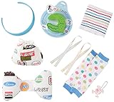 My Plate-Mate a22マイプレートメイトギフトセットブルー  ドアストッパーワニ 腹巻きボーダー