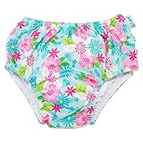 アイプレイ Iplay 水着 女の子用 オムツ機能付 スイムパンツ スイムウェア 711060-6300-44 ライトアクアパラダイスフラワー Swim Wear Ruffle Snap Reusab