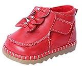 (ラボーグ) La Vogue ベビー 子供靴 ブーツ ボア付き 皮靴 赤ちゃん 新生児 出産祝い 歩行サポート 中綿シューズ 女の子 あったか 可愛い (11cm, Bレッド)