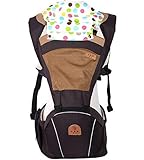赤ちゃん抱っこひも_ベビーキャリアバックパック多機能スリング通気性フード付き_Four Season Brown_waist:70-108cm