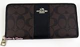 Coach財布 F 52859 PVC Leather ACC Zip Around Wallet Brown [並行輸入品]