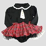 AKB風タータンチェックワンピース３点セット (80cm)