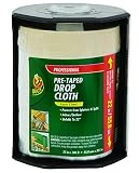 Duck Brand 281156 Pre-Taped Painter's Drop Cloth, 22-Inch by 100 Feet, Single-Pack [並行輸入品]