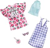 バービー(Barbie) ファッション2パック チェック・ストロベリー 【着せ替え人形用ドレス アクセサリー】 【3歳~】GHX61