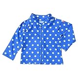 ミキハウス ホットビスケッツ(MIKIHOUSE HOT BISCUITS) 星&ドット柄☆ジップアップラッシュガード 100cm ブルー 72-7104-955